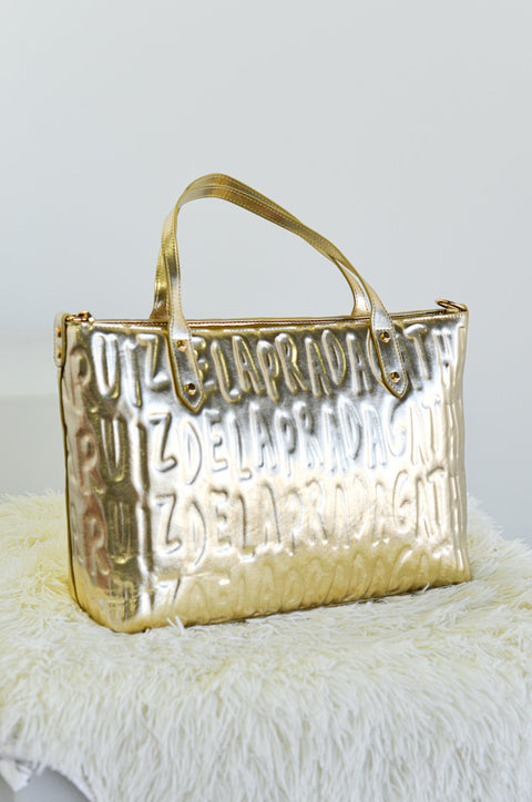 Bolso Shopper Metal Logo - Agatha Ruiz De La Prada