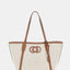 Bolso Tote Sebina Natural Y Caramelo - Guess