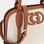 Bolso De Mano Sebina Natural Y Caramelo - Guess