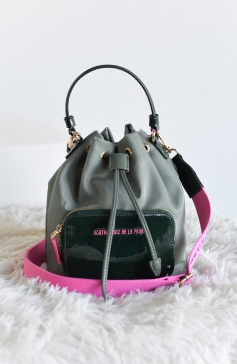 Bolso Bombonera Nylon Charol Verde - Agatha Ruiz De La Prada