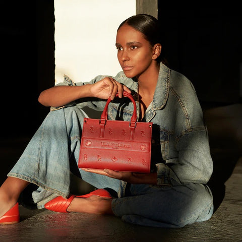 Bolso Mini Tote Carlotta Rojo - Valentina Rivera