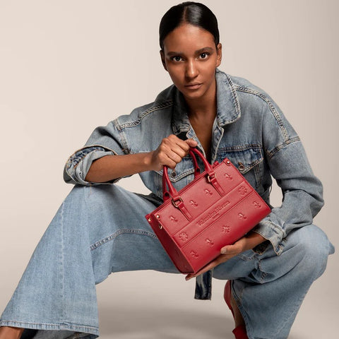 Bolso Mini Tote Carlotta Rojo - Valentina Rivera