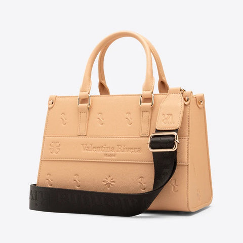 Bolso Mini Tote Carlotta Beige - Valentina Rivera