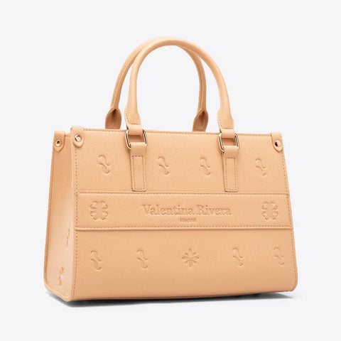 Bolso Mini Tote Carlotta Beige - Valentina Rivera